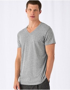 B-TM057-Mens V-Neck Triblend T-Shirt 2